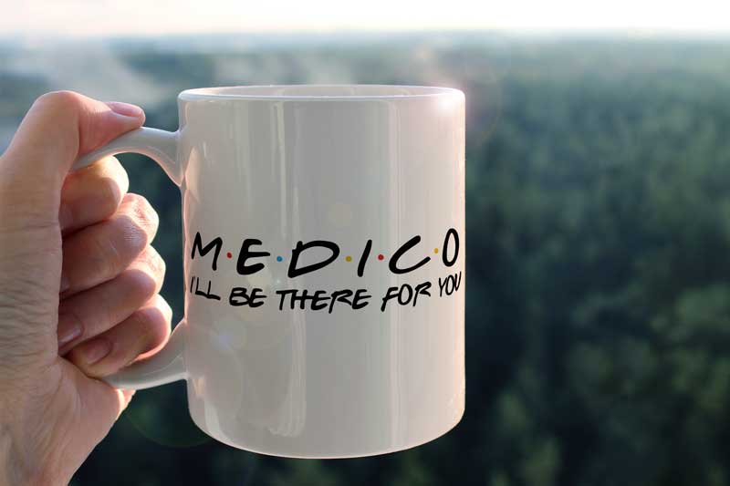 Taza Friends Médico