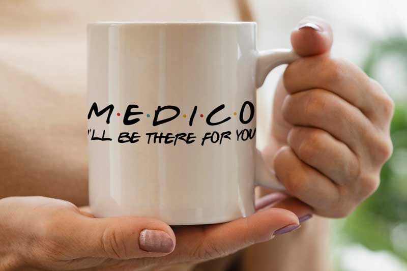 Taza Friends Médico