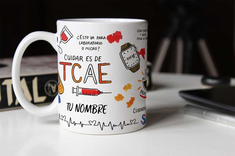 Taza Cuidar es de TCAE