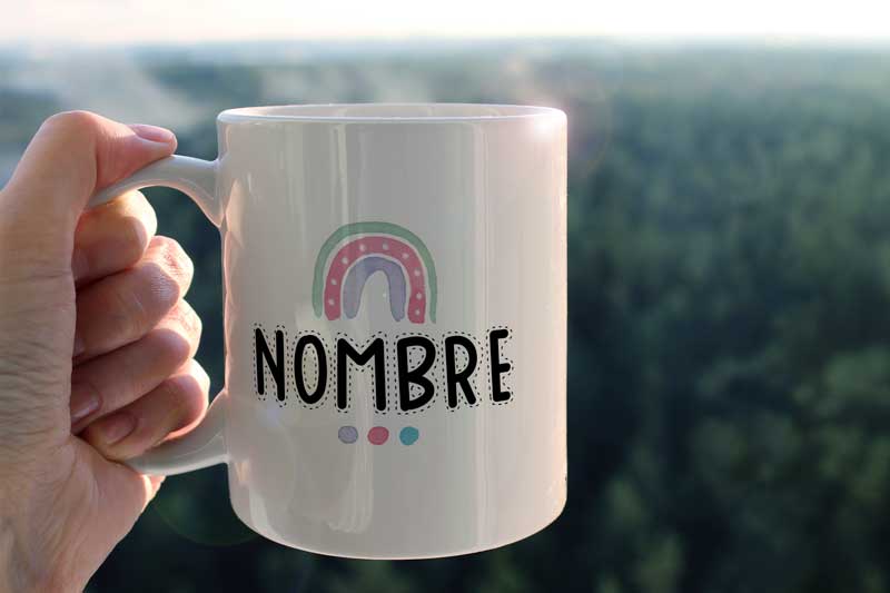 Taza Arcoiris eres genial