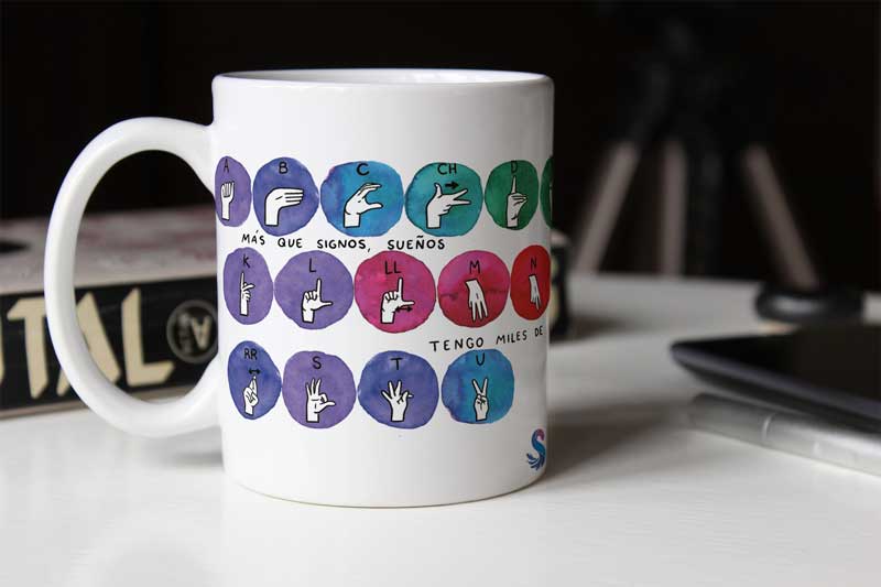 Taza Lengua de Signos